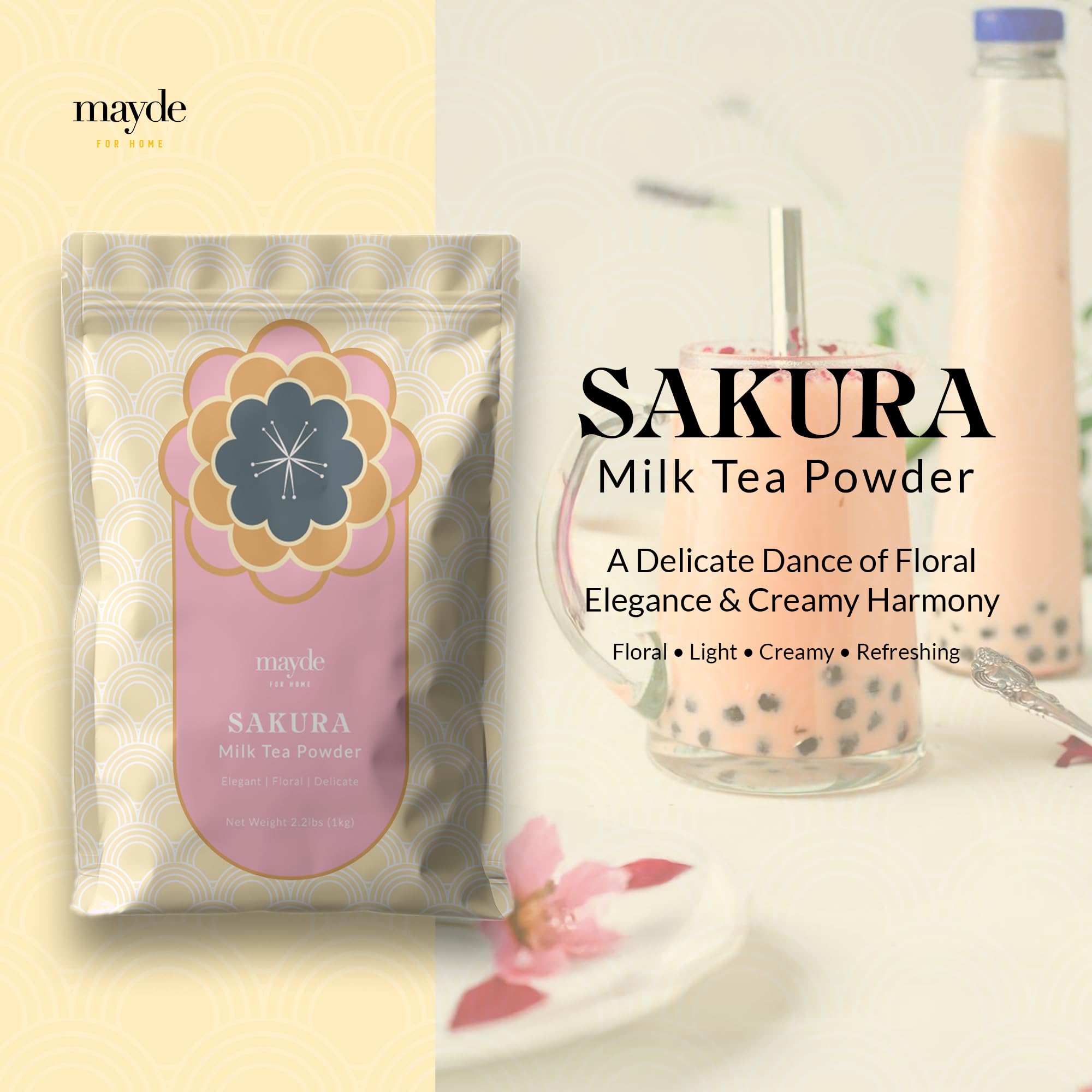 milk tea Amazon.com: Mayde Sakura Milk Tea Powder, Instant MilkTea Powder